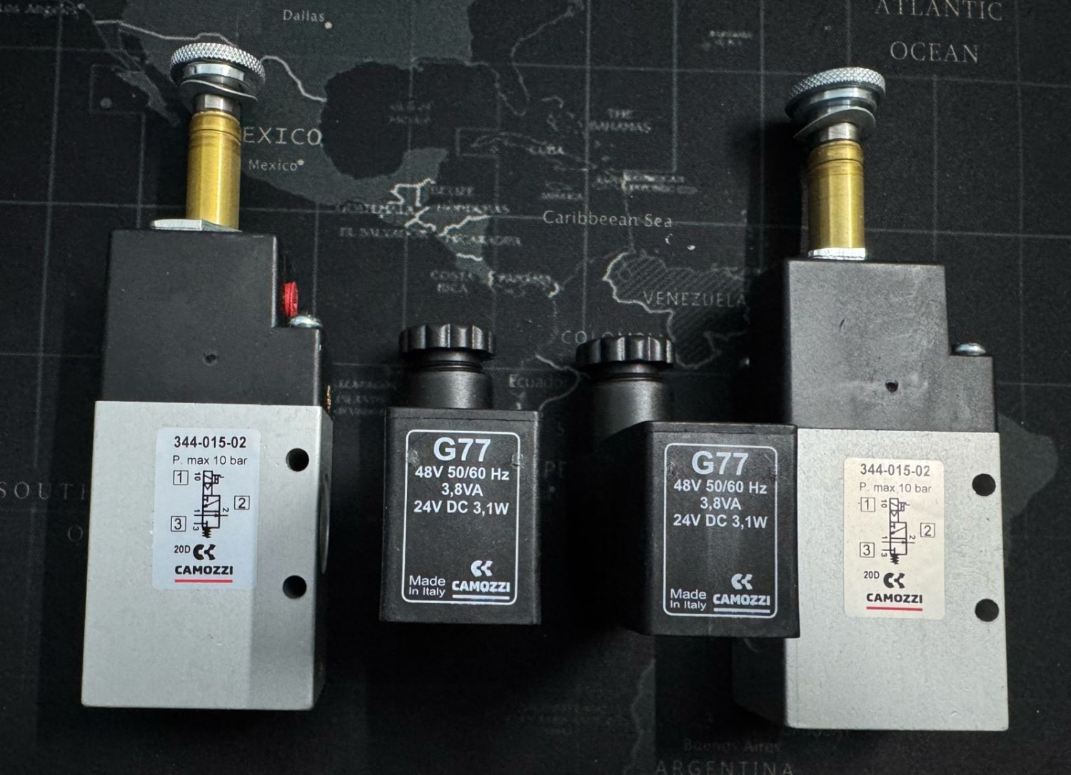 3/2-way solenoid valve, G1/4, monostable - Mod. 334... Mod 344...